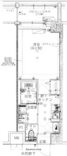 ハーモニーレジデンス新宿御苑 THE EAST【1階】の間取り