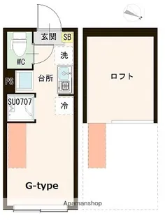 ハーモニーテラス貫井Ⅱ【2階】の間取り