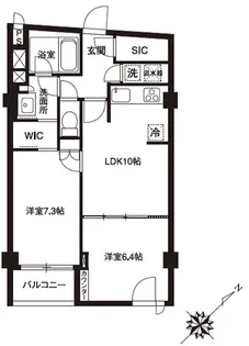 アーバンパーク代官山Ⅰ【2階】の間取り