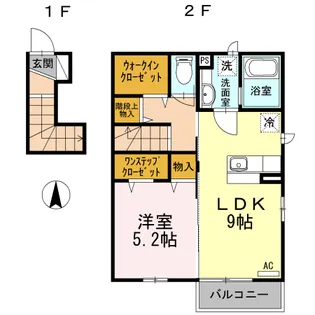 プランドール【2階】の間取り