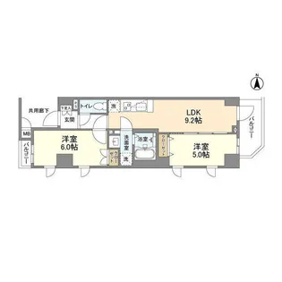 アジュールテラス中野新橋【4階】の間取り