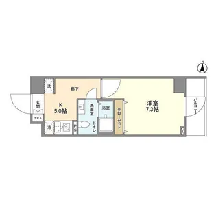 アジュールテラス中野新橋【5階】の間取り