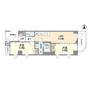アジュールテラス中野新橋【8階】の間取り