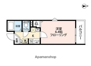 グランクオール野方イーストレジデンス【203号室】の間取り