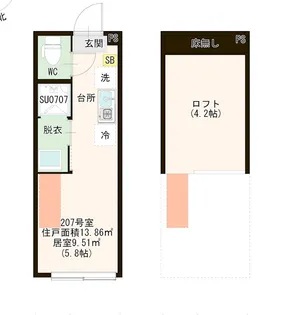 東京都板橋区前野町4丁目【アパート】の間取り
