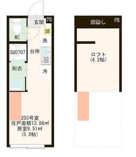 東京都板橋区前野町4丁目【アパート】の間取り