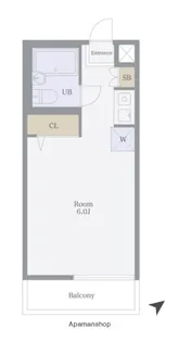 ADX新宿河田町【1階】の間取り