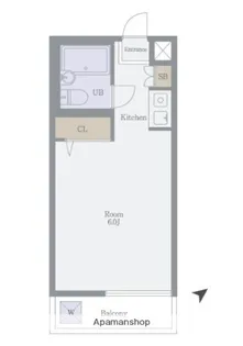 ADX新宿河田町【3階】の間取り