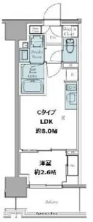 クレストコート東中野【10階】の間取り