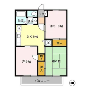 エクセルコート【1階】の間取り