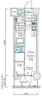 リビオメゾン東北沢【1階】の間取り