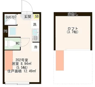 CORE STYLE板橋【2階】の間取り