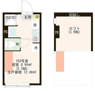 CORE STYLE板橋【1階】の間取り