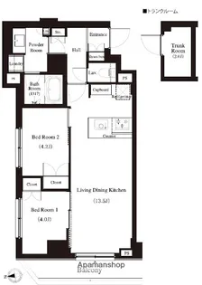 アーバンパーク江古田の森【405号室】の間取り