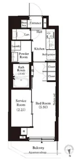 アーバンパーク江古田の森【1階】の間取り