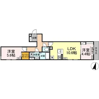 セレスティア小豆沢【1階】の間取り