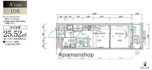 ラフィスタ鷺ノ宮【4階】の間取り