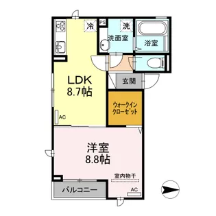モリエールⅣ【2階】の間取り
