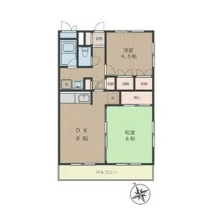 ドミシル池袋【1階】の間取り