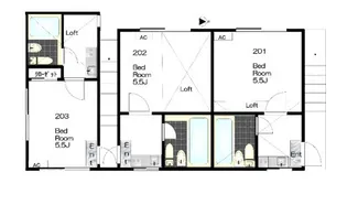 ミノルハイツA【2階】の間取り