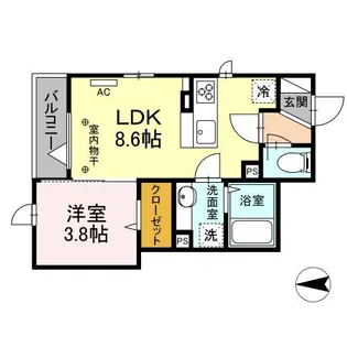 DーSTYLE境【2階】の間取り