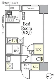 CREATIF中野【6階】の間取り