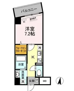 カーサヴェルデ三軒茶屋【3階】の間取り