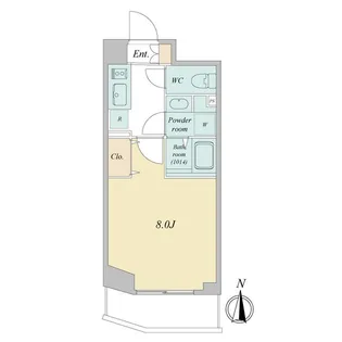プライマル武蔵関【0407号室】の間取り