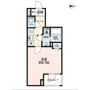 プレール・ドゥーク赤塚【3階】の間取り