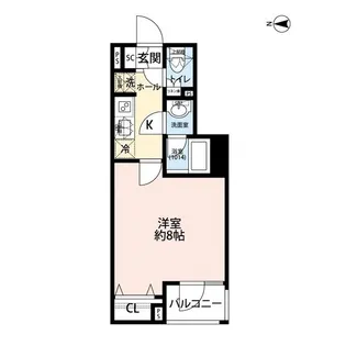 プレール・ドゥーク赤塚【3階】の間取り