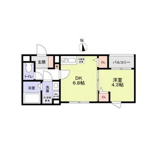 Jブラン関町【1階】の間取り