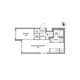 グローリオシェルト四谷坂町【5階】の間取り