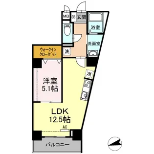 BLESS志村坂上【1階】の間取り