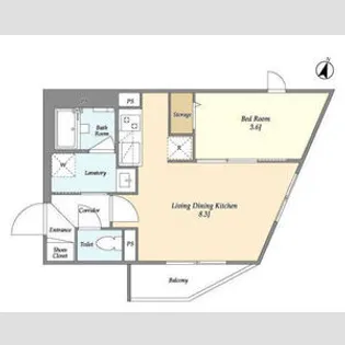 フラッフィー西早稲田【2階】の間取り