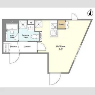 フラッフィー西早稲田【1階】の間取り