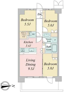 トラープランド蒼麗館【5階】の間取り