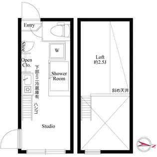 ハーモニーテラス桜台【2階】の間取り