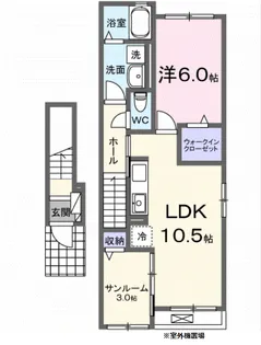 フォーマルハウト【2階】の間取り