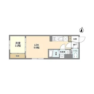 ウェルスクエア西新宿五丁目【5階】の間取り