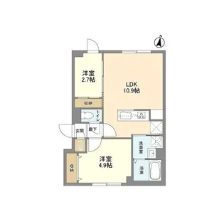 ウェルスクエア西新宿五丁目【4階】の間取り