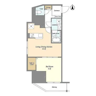 スコレサイト池袋【10階】の間取り
