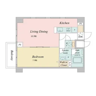 VIA LATTEA志村【0405号室】の間取り