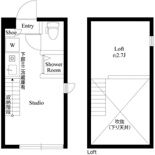 ハーモニーテラス上高井戸Ⅲ【2階】の間取り