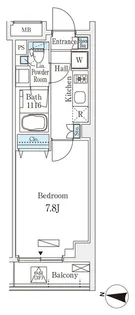 ラティエラ中野新井【3階】の間取り