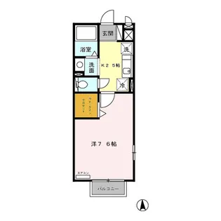 サニー中村南【2階】の間取り