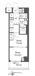 ブランシエスタ荻窪【8階】の間取り