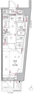 クレイシアIDZ芦花公園【4階】の間取り