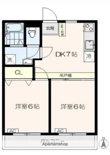 ウインコーポ関町南【2階】の間取り
