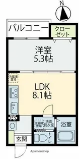 MELDIA新宿【1階】の間取り