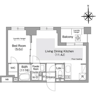 コンフォリア・リヴ文京護国寺【1階】の間取り